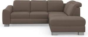 sit&more Ecksofa Dundee L-Form, mit Federkern und Edelstahlfüßen, wahlweise mit Kopfteilverstellung
