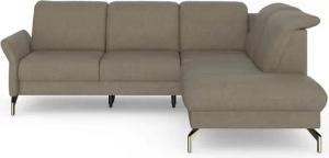 sit&more Ecksofa Fashion L-Form, wahlweise mit Kopfteilverstellung, Vorziehsitz, motorisch, Nickelfüße