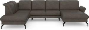 sit&more Wohnlandschaft Fashion U-Form, wahlweise mit Kopfteilverstellung, Vorziehsitz, motorisch, Metallfüße