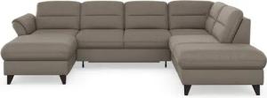 sit&more Wohnlandschaft Mellum U-Form, Federkern, wahlweise mit Bettfunktion, Stauraum und Armteilfunktion