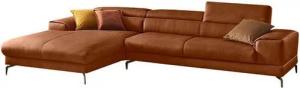 W.SCHILLIG Ecksofa piedroo, Designsofa mit tollem Sitzkomfort, bequem und elegant, L-Form, Kopfteilverstellung, wahlweise mit Sitztiefenverstellung, Breite 343cm