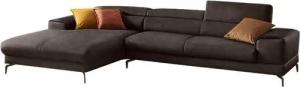W.SCHILLIG Ecksofa piedroo, Designsofa mit tollem Sitzkomfort, bequem und elegant, L-Form, Kopfteilverstellung, wahlweise mit Sitztiefenverstellung, Breite 343cm