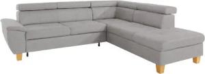 exxpo - sofa fashion Ecksofa Enya, aufwendige Detailverarbeitung, hoher Sitzkomfort, bequem, L-Form, mit Kopfteilverstellung, wahlweise Bettfunktion u. Bettkasten
