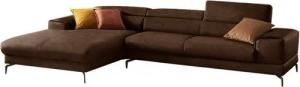 W.SCHILLIG Ecksofa piedroo, Designsofa mit tollem Sitzkomfort, bequem und elegant, L-Form, Kopfteilverstellung, wahlweise mit Sitztiefenverstellung, Breite 343cm