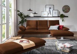 W.SCHILLIG Ecksofa broadway, Designsofa mit tollem Sitzkomfort, L-Form, Sitztiefenverstellung, Kopfteil- & Seitenteilverstellung, Breite 291cm