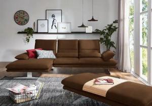 W.SCHILLIG Ecksofa broadway, Designsofa mit tollem Sitzkomfort, L-Form, Sitztiefenverstellung, Kopfteil- & Seitenteilverstellung, Breite 291cm