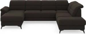sit&more Wohnlandschaft Sinatra U-Form, optional mit Kopfteilverstellung und Armteilfunktion, Metallfüße