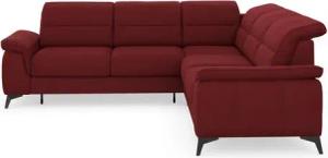 sit&more Ecksofa Sinatra L-Form, optinal mit Kopfteilverstellung und Armteilfunktion, Metallfüße