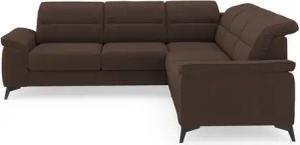 sit&more Ecksofa Sinatra L-Form, optinal mit Kopfteilverstellung und Armteilfunktion, Metallfüße