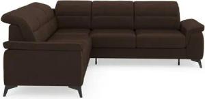 sit&more Ecksofa Sinatra L-Form, optinal mit Kopfteilverstellung und Armteilfunktion, Metallfüße