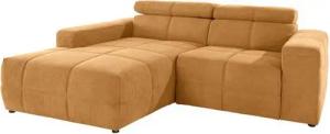 DOMO collection Ecksofa Brandon kleine Ausführung B/T/H: 214/100/80 cm, Mit Kopfteilverstellung, auch in Leder und Cord, L-Form