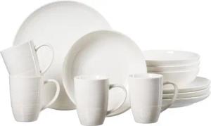 Ritzenhoff & Breker Kombiservice Geschirr-Set, Service Suomi (12-tlg), 4 Personen, Porzellan, skandinavisches Design, 12 Teile, für 4 Personen