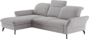 sit&more Ecksofa Leandro L-Form, Wahlweise mit Bett-, Kopfteil - und Armlehnfunktion, sowie Bettkasten