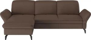sit&more Ecksofa Leandro L-Form, Wahlweise mit Bett-, Kopfteil - und Armlehnfunktion, sowie Bettkasten