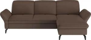 sit&more Ecksofa Leandro L-Form, Wahlweise mit Bett-, Kopfteil - und Armlehnfunktion, sowie Bettkasten