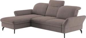 sit&more Ecksofa Leandro L-Form, Wahlweise mit Bett-, Kopfteil - und Armlehnfunktion, sowie Bettkasten