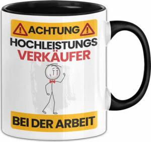 Trendation Tasse Verkäufer Tasse Geschenk Lustiger Spruch Geschenkidee für Verkäufer Ac