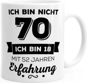 MoonWorks Tasse Kaffee-Tasse Geschenk-Tasse Ich bin nicht [object Object] sondern ich bin 18 mit {[object Object]_jahre_erfahrung} Jahren Erfahrung Geschenk Geburtstag MoonWorks®, Keramik