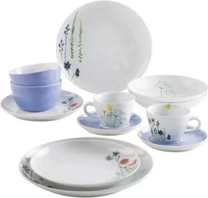 KAHLA Kombiservice Wildblume Design 2 Go Set 12tlg. (12-tlg), 6 Personen, Porzellan, Made in Geramy