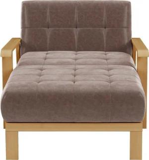 sit&more Recamiere Billund, Armlehnen aus eichefarbigem Buchenholz, verschiedene Bezüge und Farben