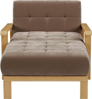 sit&more Recamiere Billund, Armlehnen aus eichefarbigem Buchenholz, verschiedene Bezüge und Farben