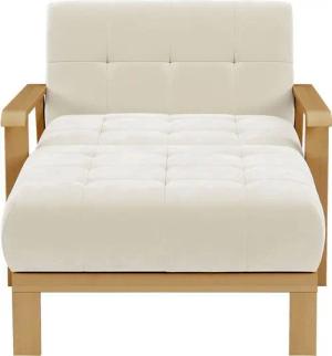 sit&more Recamiere Billund, Armlehnen aus eichefarbigem Buchenholz, verschiedene Bezüge und Farben