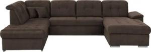 exxpo - sofa fashion Wohnlandschaft Durango, aufwendige Sitz- und Rückenverarbeitung, bequem, U-Form, inkl. Kopfteilverstellung, wahlweise mit Bettfunktion und Bettkasten