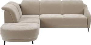 sit&more Ecksofa Blues L-Form, wahlweise mit Klapptisch und USB