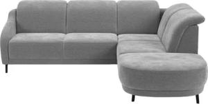 sit&more Ecksofa Blues L-Form, wahlweise mit Klapptisch und USB