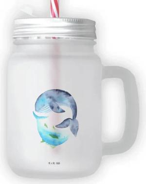 Mr. & Mrs. Panda Cocktailglas Walfisch Thunfisch - Transparent - Geschenk, Mason Jar, Wahl, Trinkgl, Premium Glas, Einladendes Design