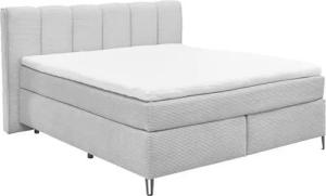 set one by Musterring Boxspringbett Fairfield, Metallfuß schwarz, Kopfteil mit Keder, Breite 160 oder 180 cm