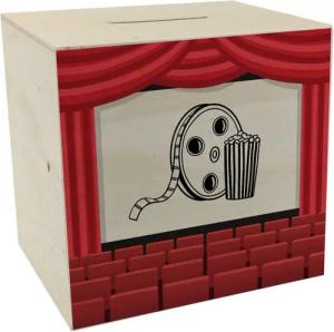 speecheese Spardose Kino Filmfans Spardose aus Holz