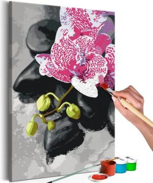 Artgeist Malen nach Zahlen Rosarote Orchidee