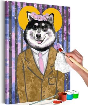 Artgeist Malen nach Zahlen Dog in Suit