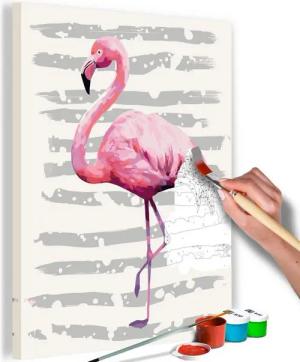 Artgeist Malen nach Zahlen Schöner Flamingo