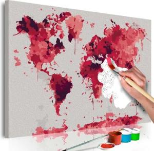 Artgeist Malen nach Zahlen Watercolor Map