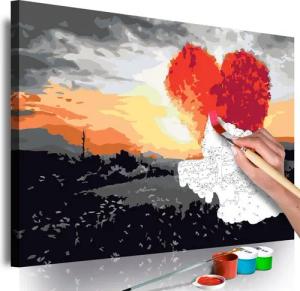 Artgeist Malen nach Zahlen Herzförmiges Baum (Sonnenaufgang)