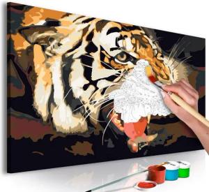 Artgeist Malen nach Zahlen Tigergebrüll