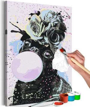 Artgeist Malen nach Zahlen Bubble Gum Pug