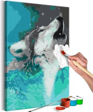 Artgeist Malen nach Zahlen Howling Wolf