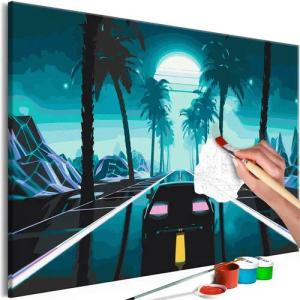 Artgeist Malen nach Zahlen Blue Moon Highway
