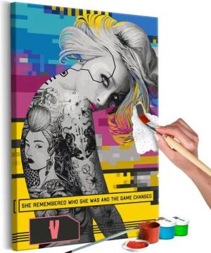 Artgeist Malen nach Zahlen Game Girl