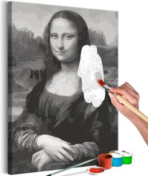 Artgeist Malen nach Zahlen Black and White Mona Lisa