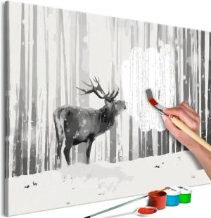 Artgeist Malen nach Zahlen Deer in the Snow