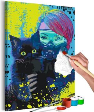 Artgeist Malen nach Zahlen Cyber-Kitten