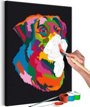 Artgeist Malen nach Zahlen Colourful Dog