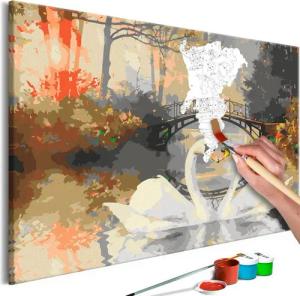 Artgeist Malen nach Zahlen Swan Love