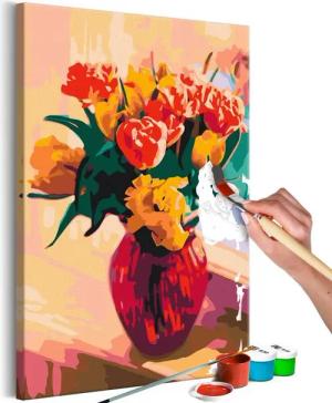 Artgeist Malen nach Zahlen Tulips in Red Vase