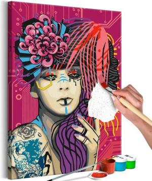 Artgeist Malen nach Zahlen Circuit Girl