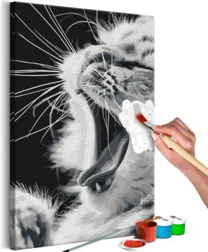 Artgeist Malen nach Zahlen Yawning Kitten